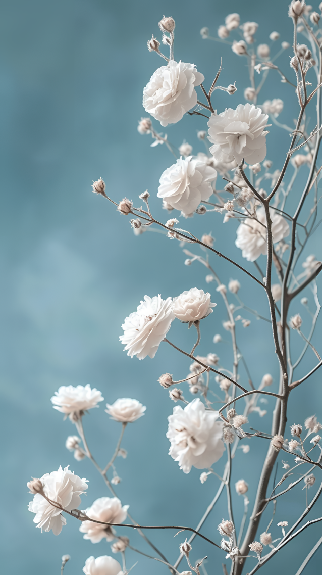 素雅护眼小白花