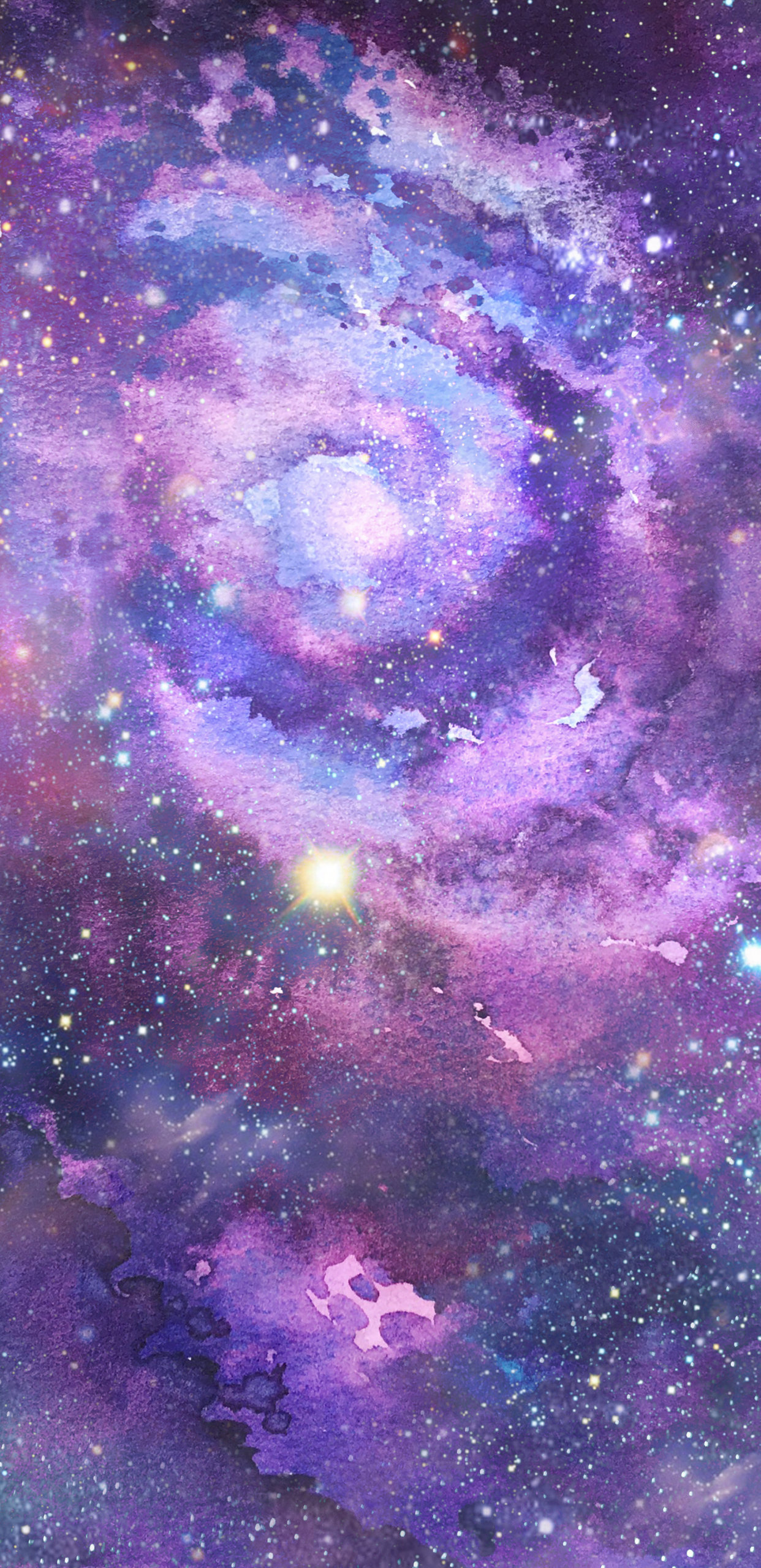 星雲宇宙全面屏手機壁紙