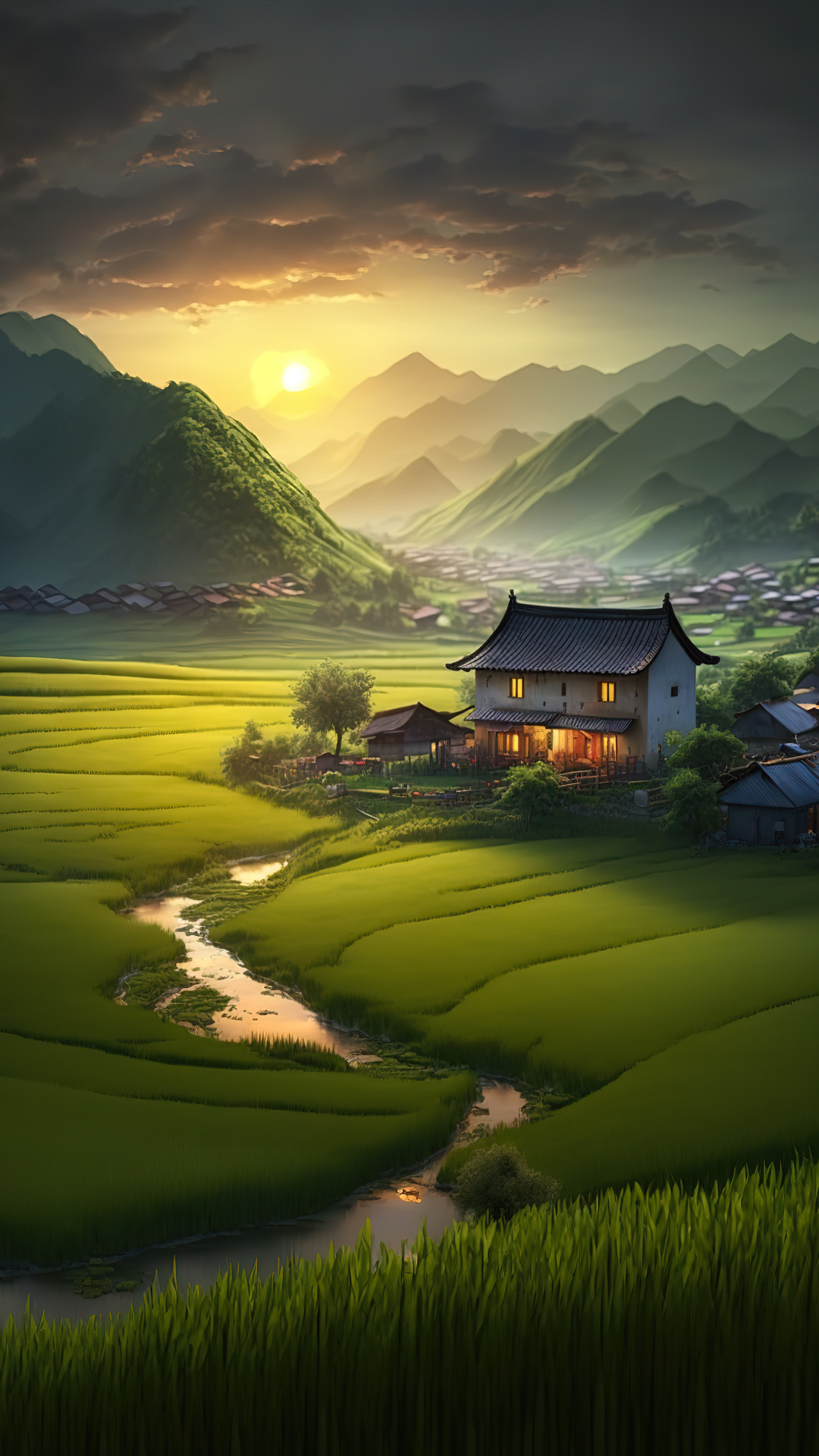 绿色村庄