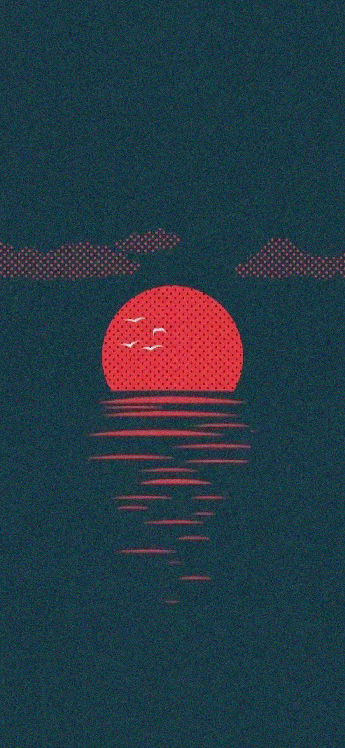 4K日出 插畫 微信背景