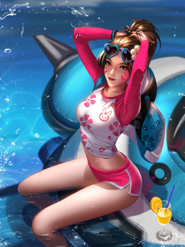 微信聊天背景守望先锋 美女 身材  动漫  2k