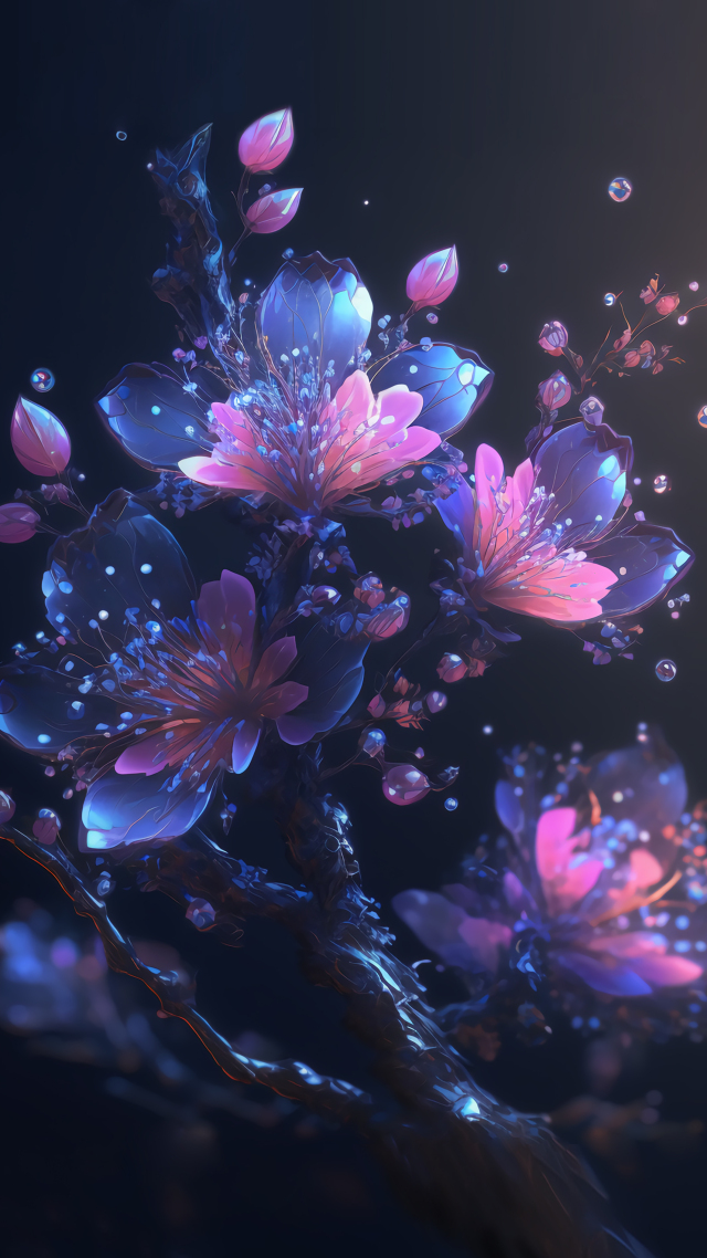 水晶花卉4