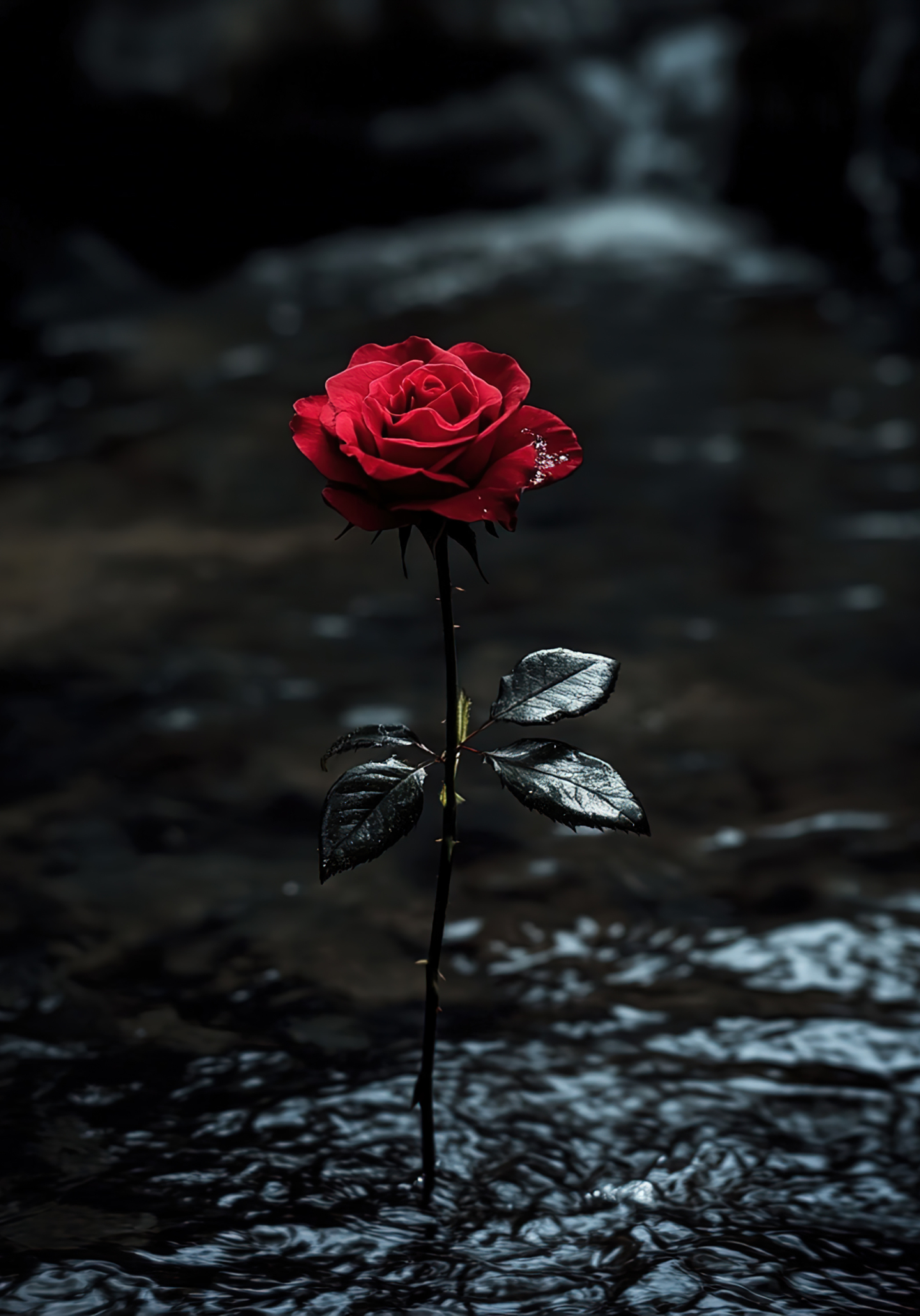 雨中玫瑰