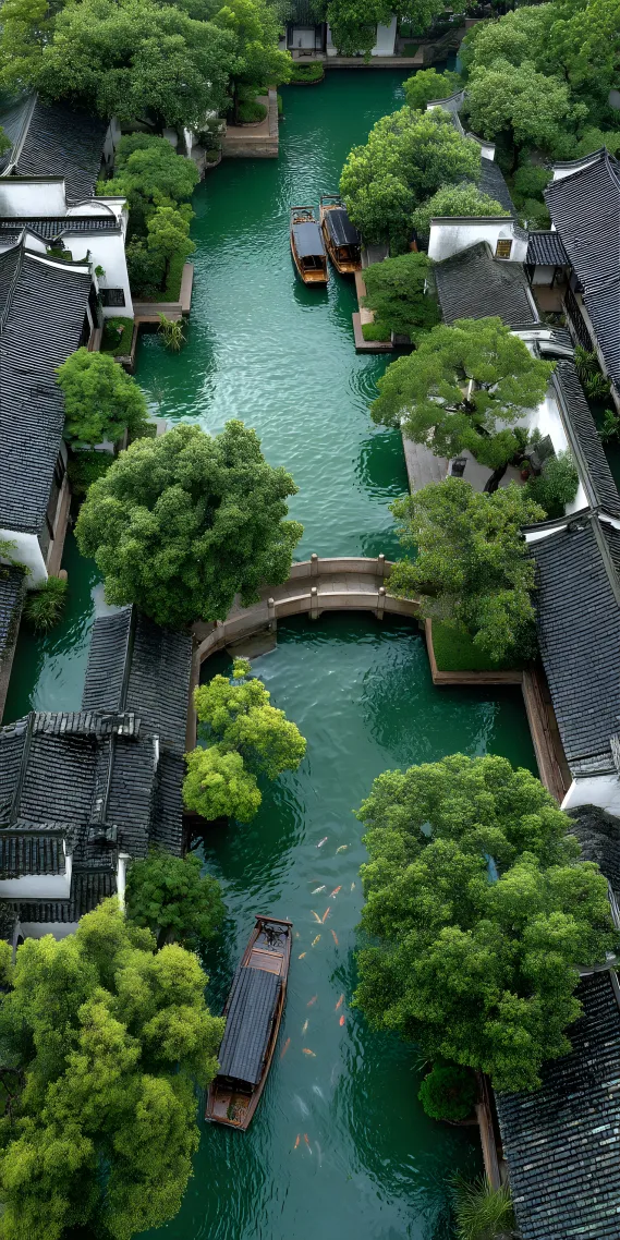 水乡韵味，烟雨江南中的诗意航行