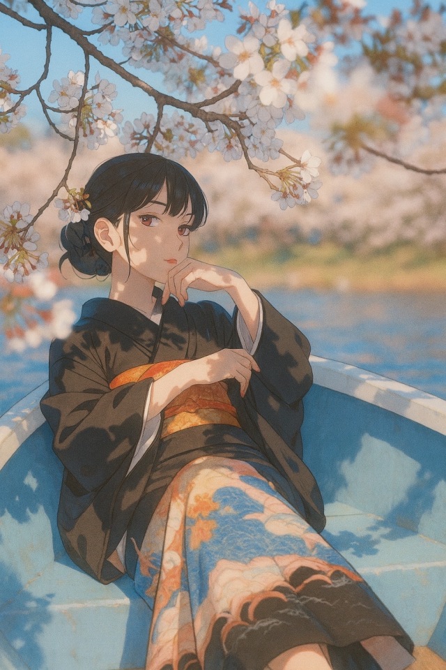 樱花和服少女