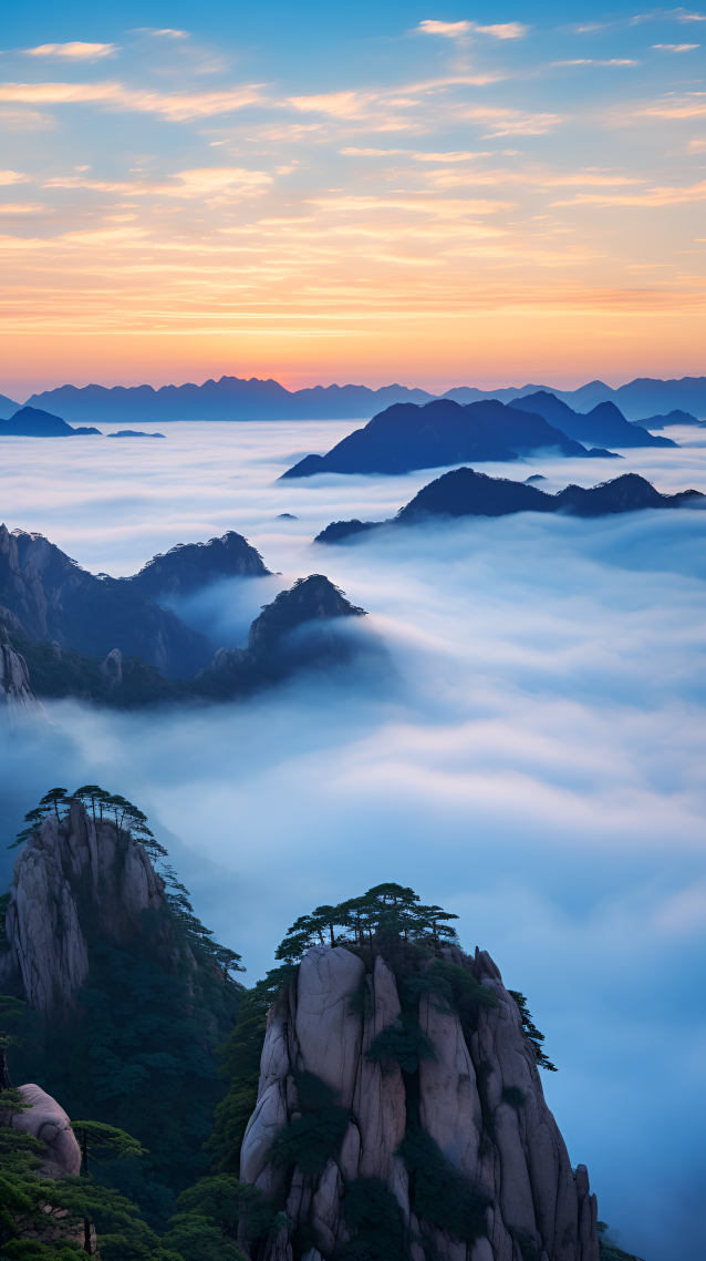 凌晨五点—黄山