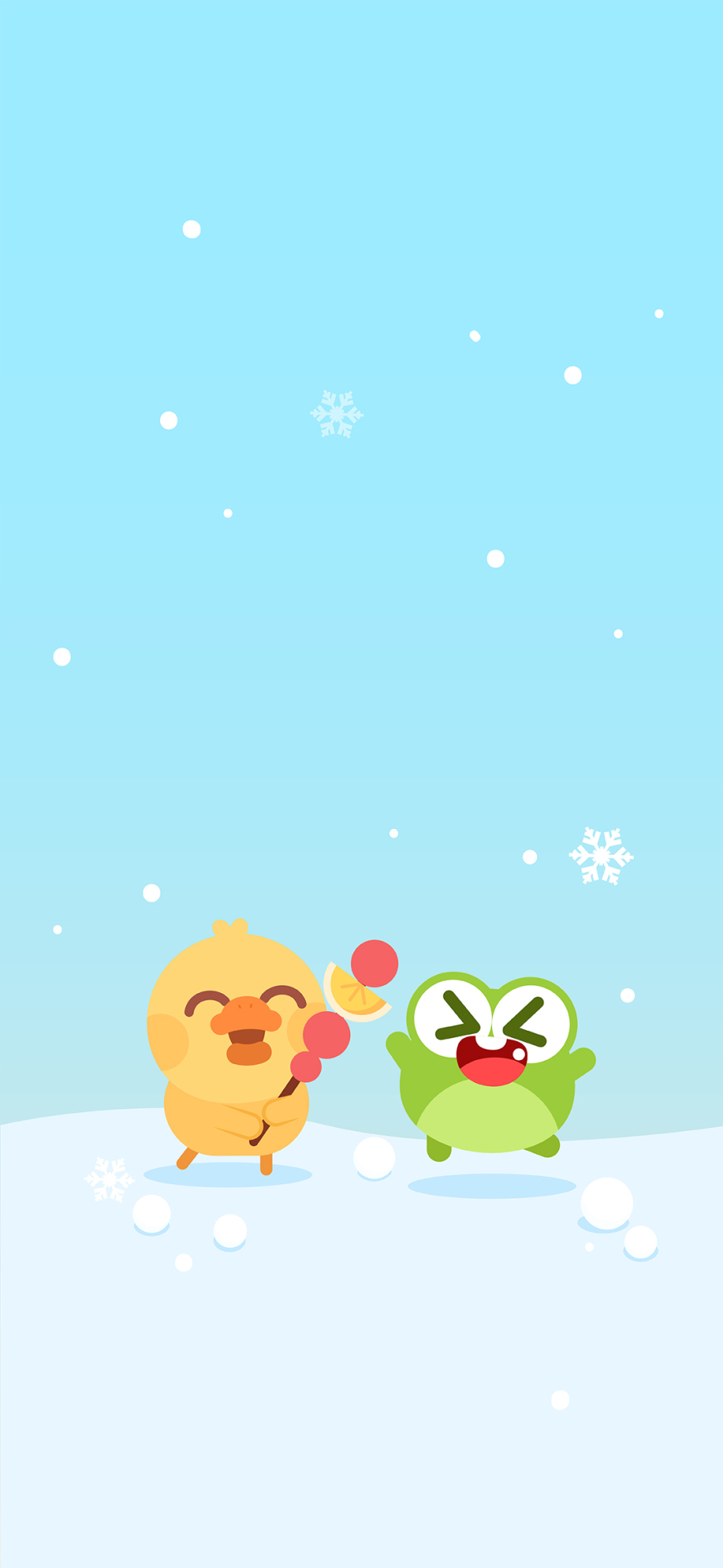 冬日雪景治愈壁紙