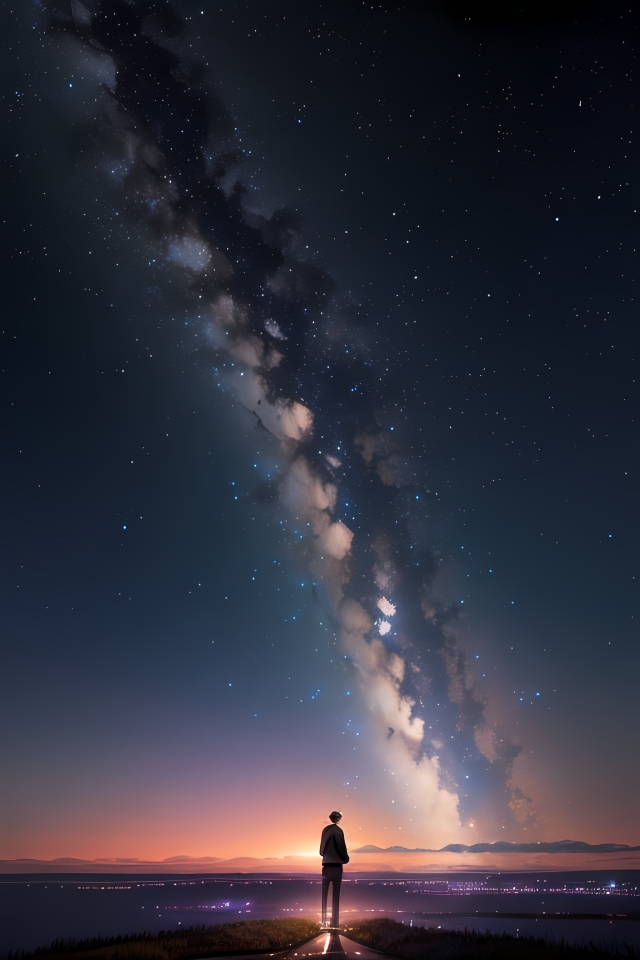 黃昏星空