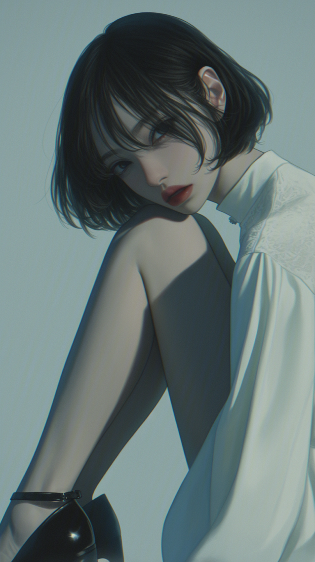 忧郁气质美女
