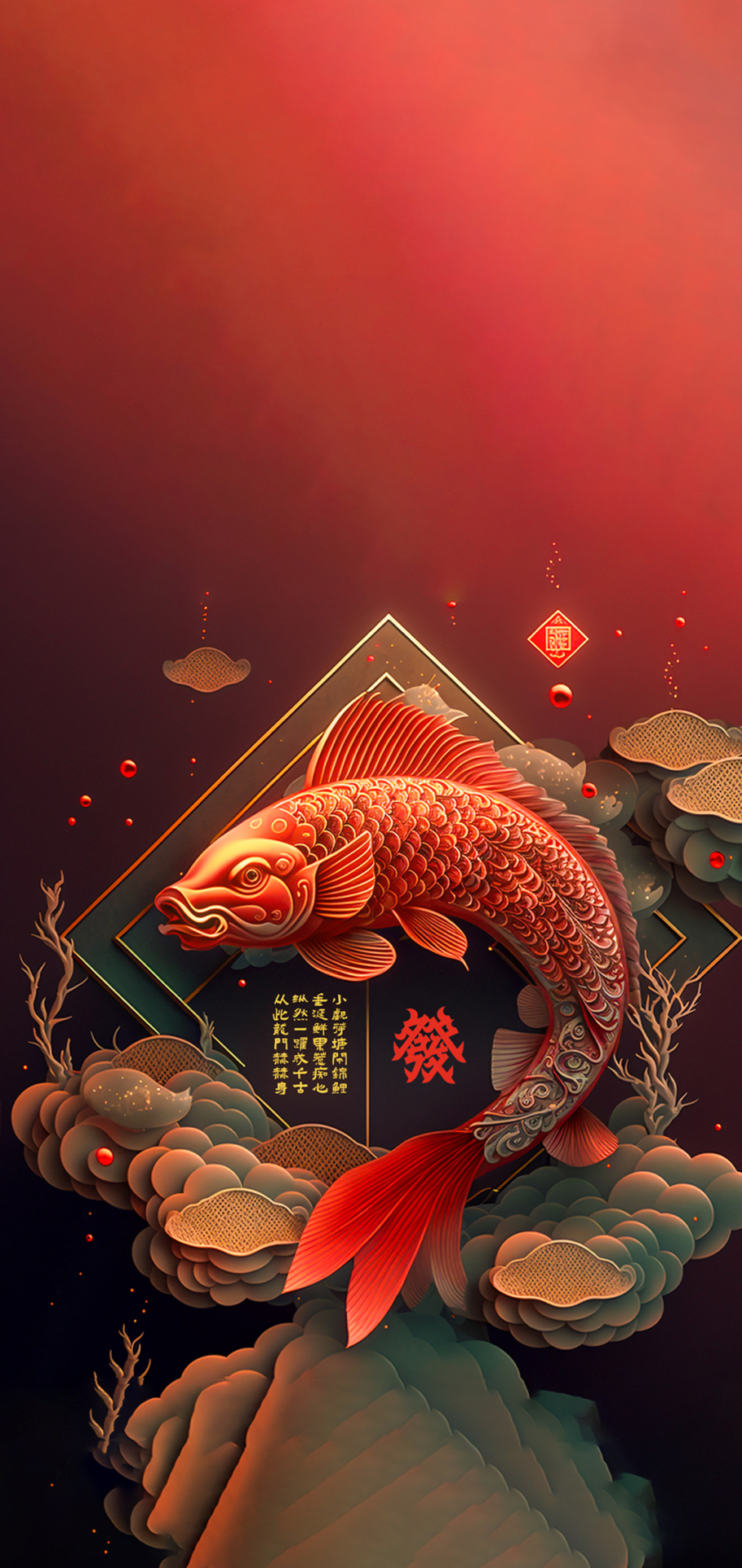 4K 錦鯉 好運錦鯉