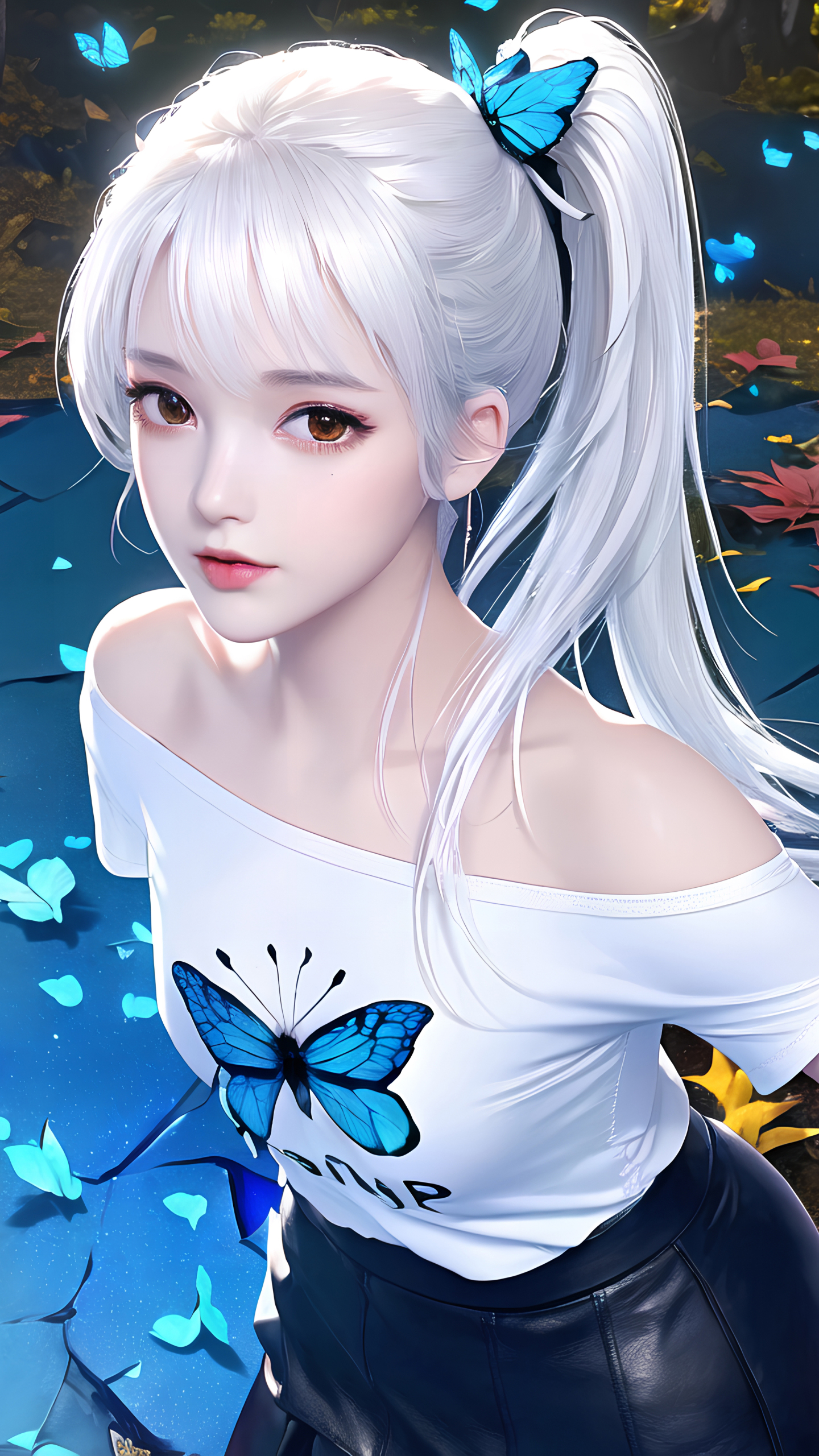 清純蝴蝶可愛女生