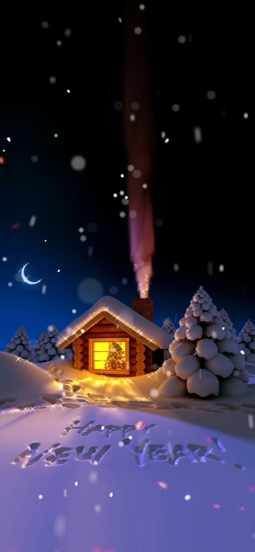 冬日雪夜