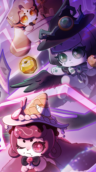 卡布兔在逃魔女魔法梦幻暗黑壁纸