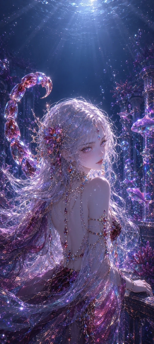 银子‖幻海星梦·天蝎座