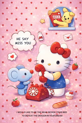 凯蒂猫猫打电话