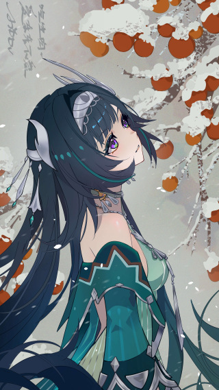 【百日挑战day59】蓝砚
『冬野浮酥』08：00 a.m. 
「这就是北方的雪❄️，好美。」