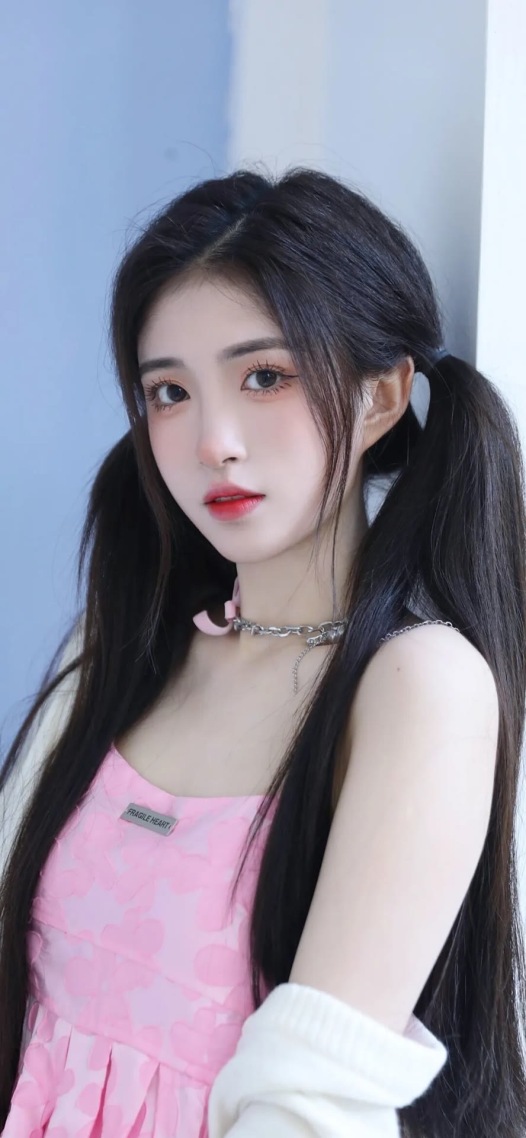 双马尾辫的小姑娘