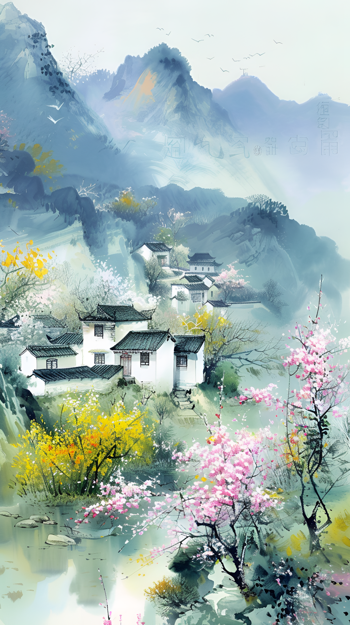 古風水墨美景