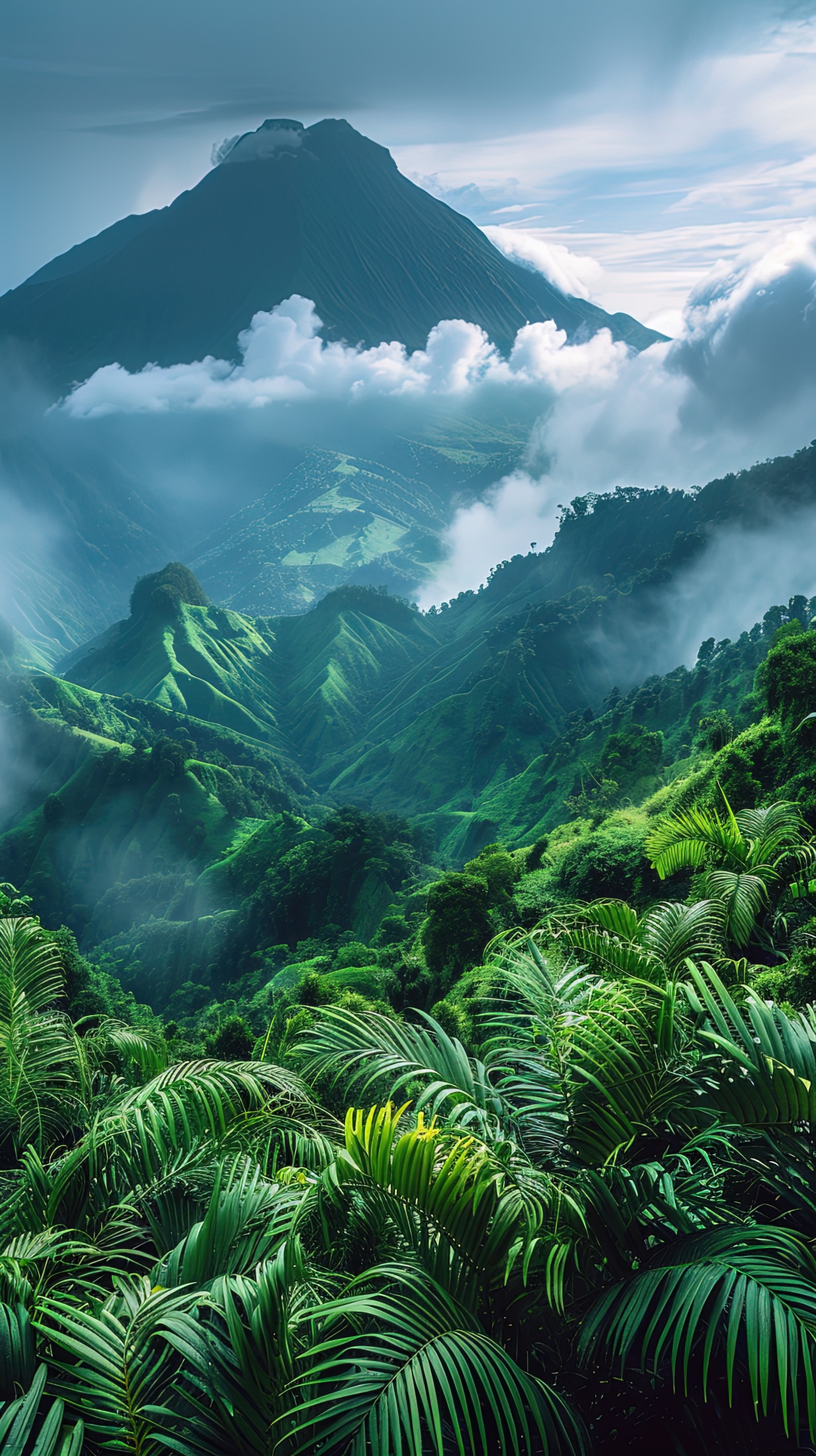 热带雨林山谷