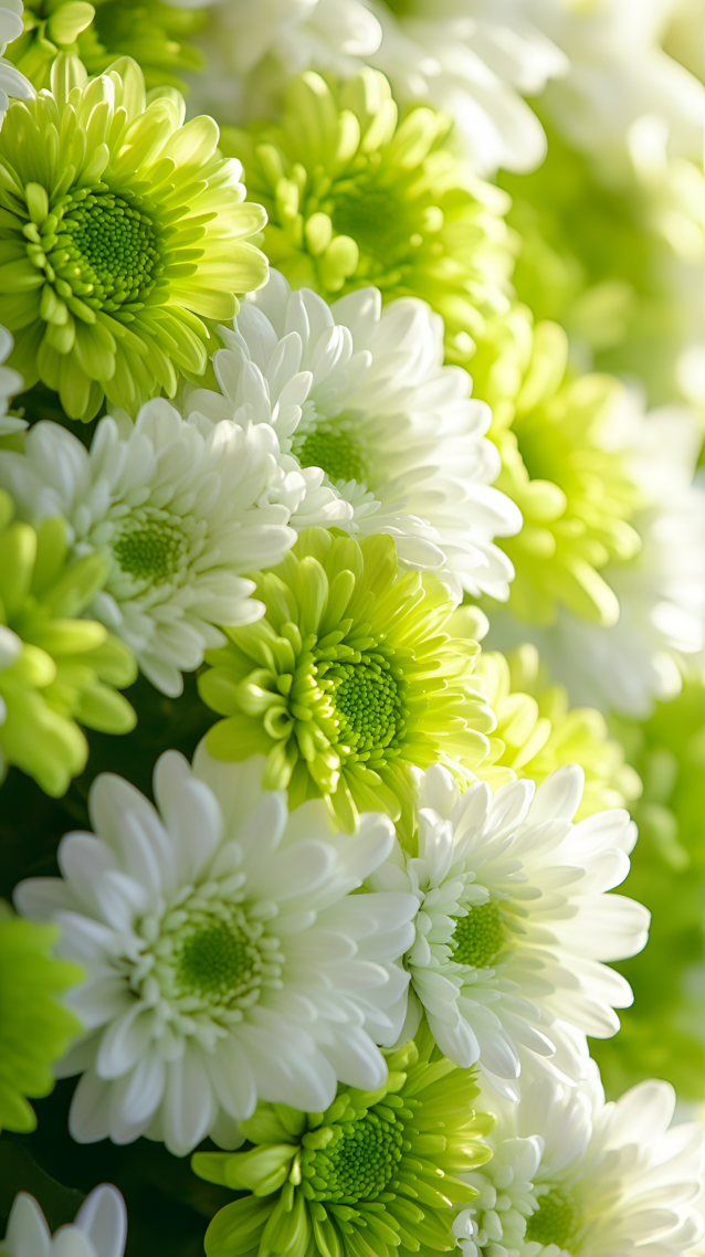 绿色雏菊鲜花壁纸