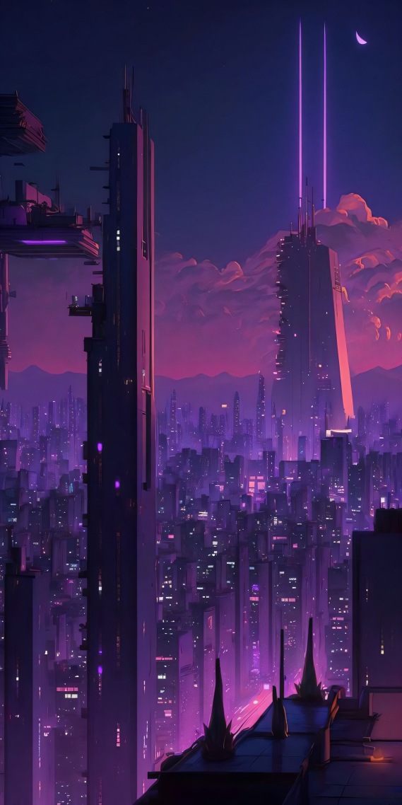 赛博朋克紫夜城