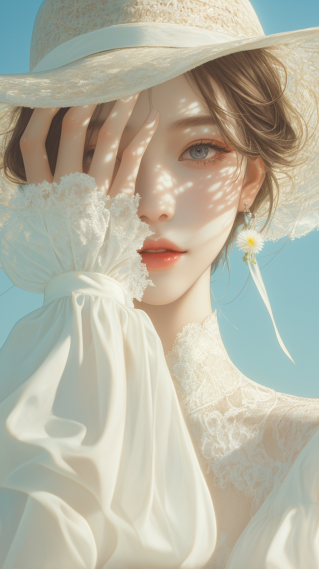 阳光草帽女神