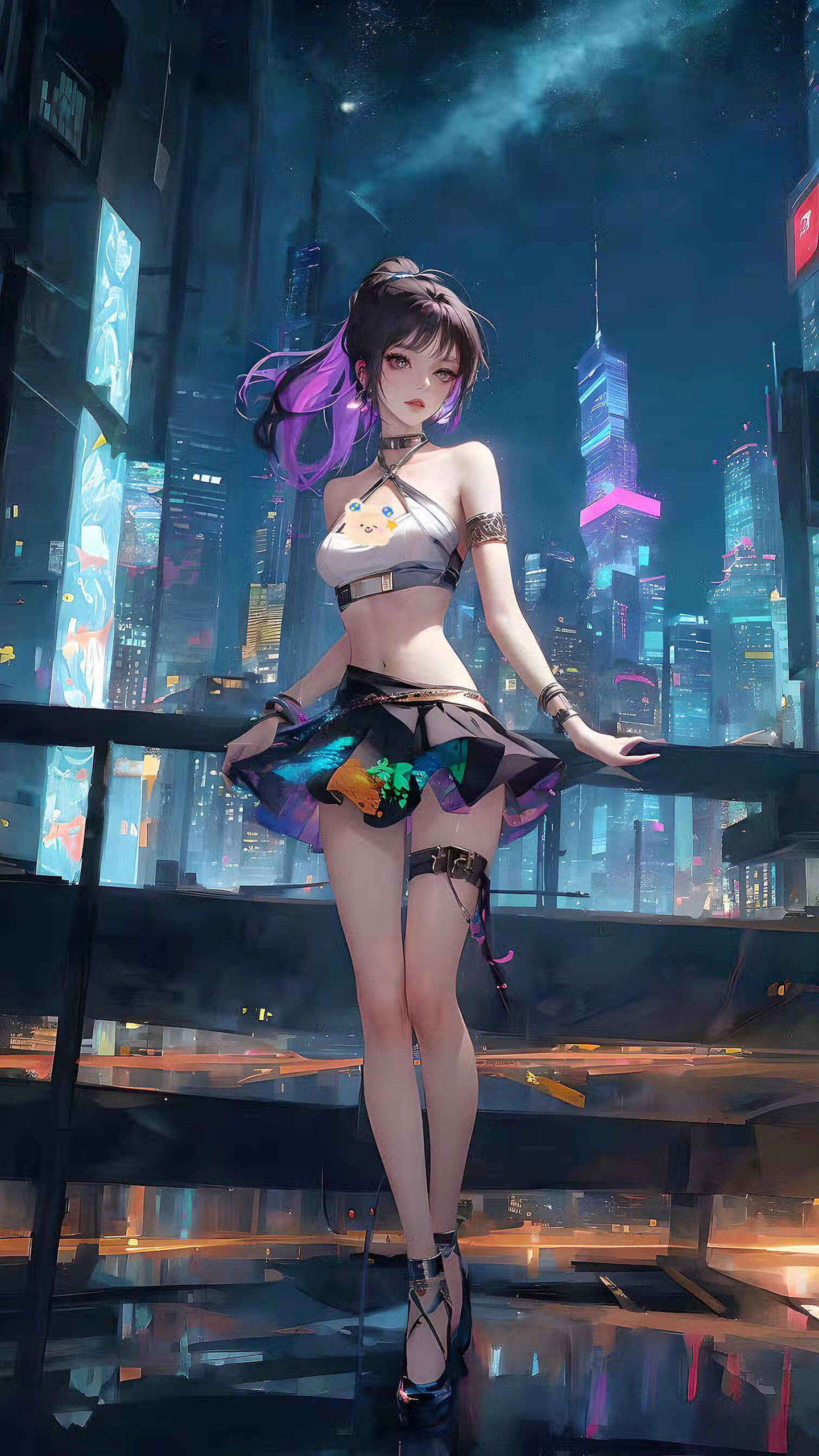 短裙馬尾美少女