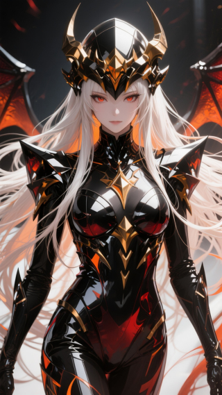 机甲白发少女