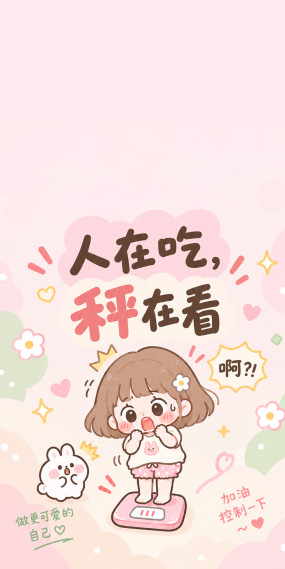 人在吃，秤在看