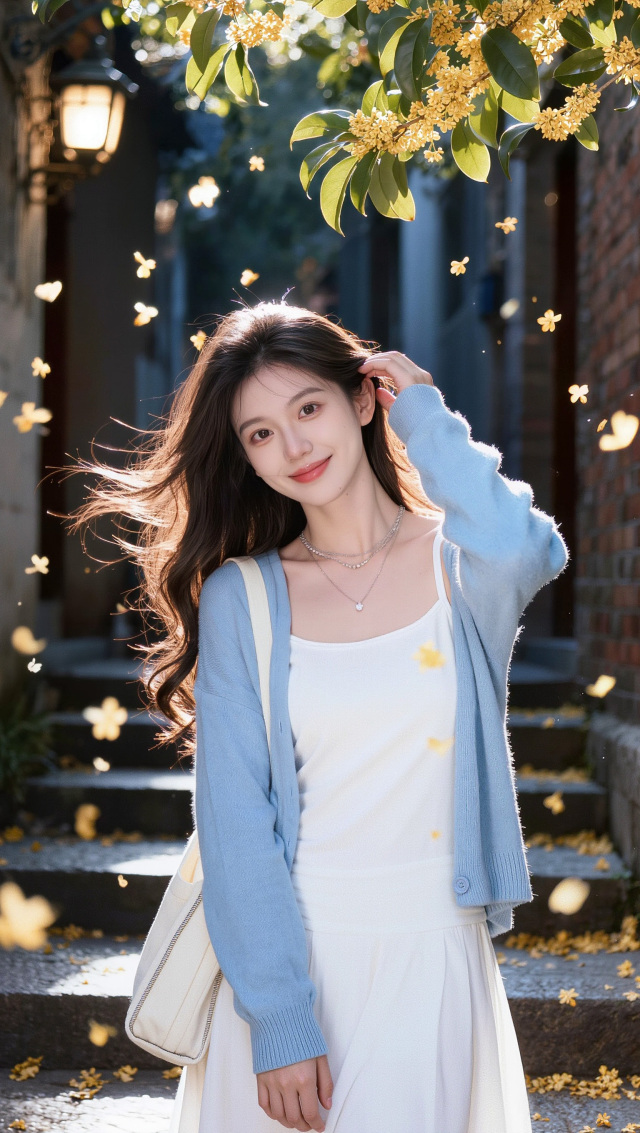 阳光下的清纯少女