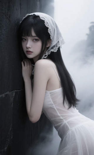 披着头巾的少女