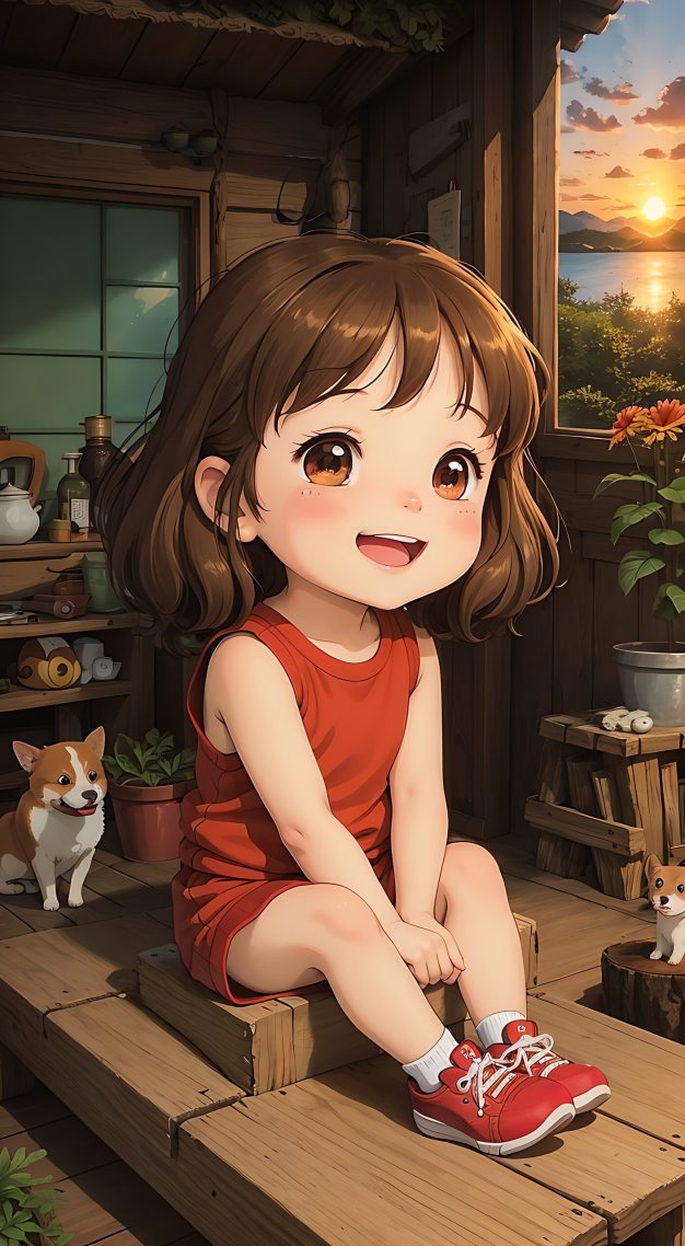 小女孩就是可爱