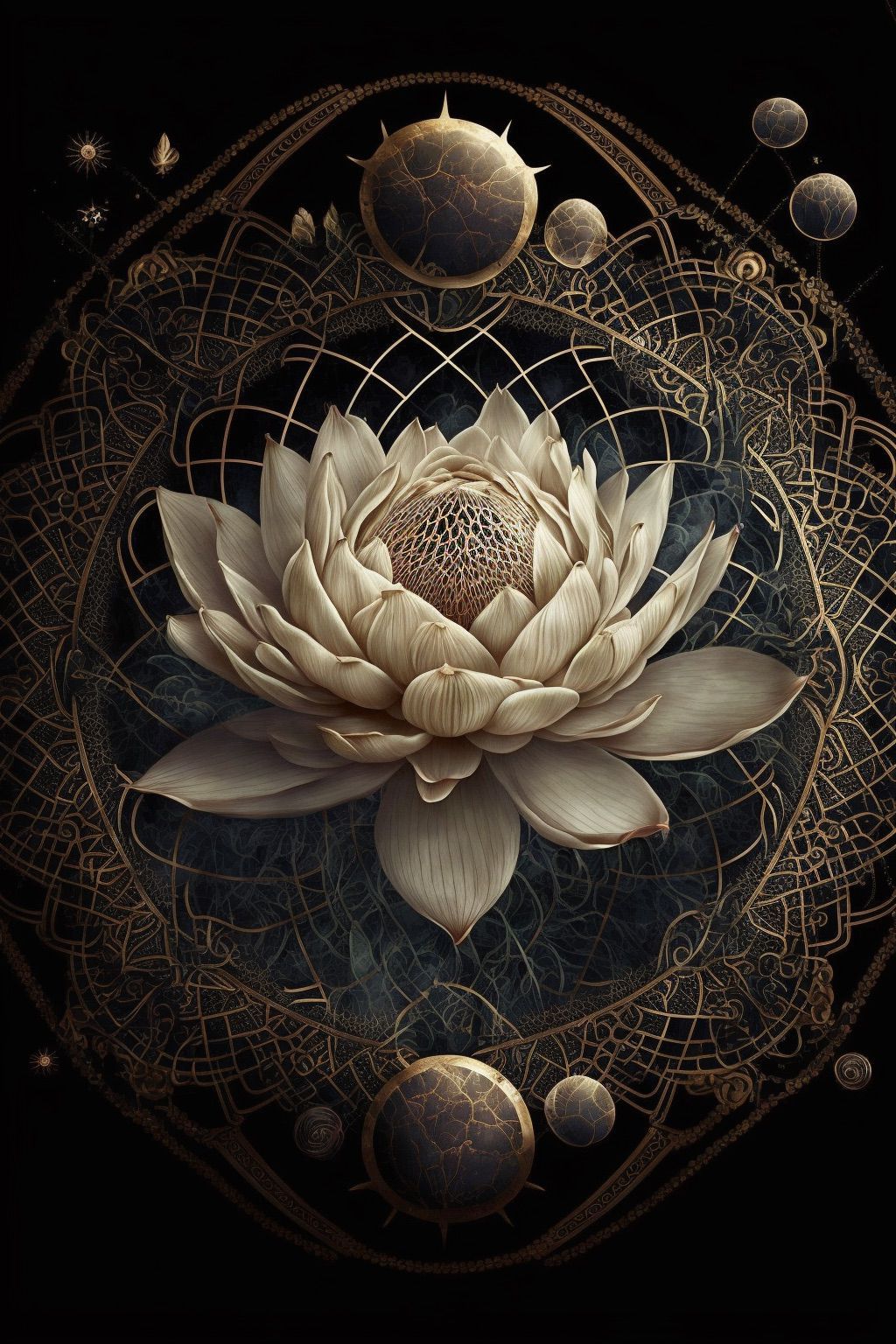 重彩荷花-5