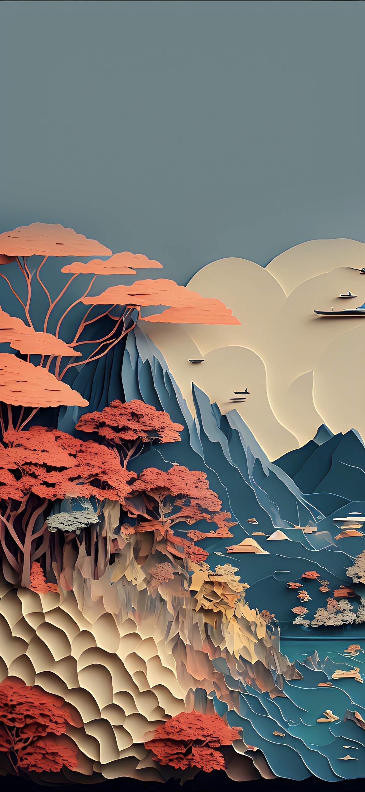 立体山水画