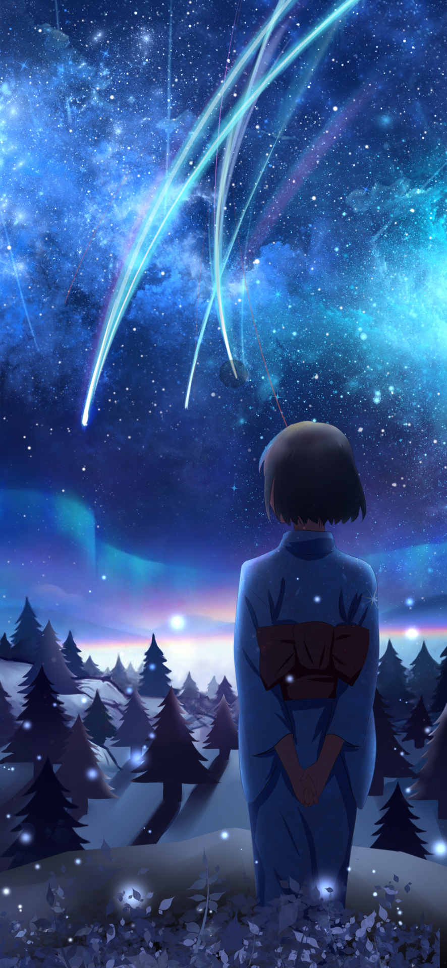 好看的微信聊天背景圖你的星空女