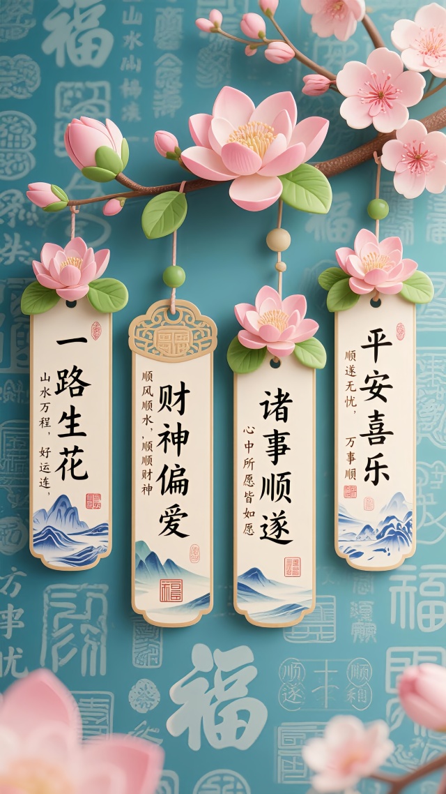 文字 一路生花