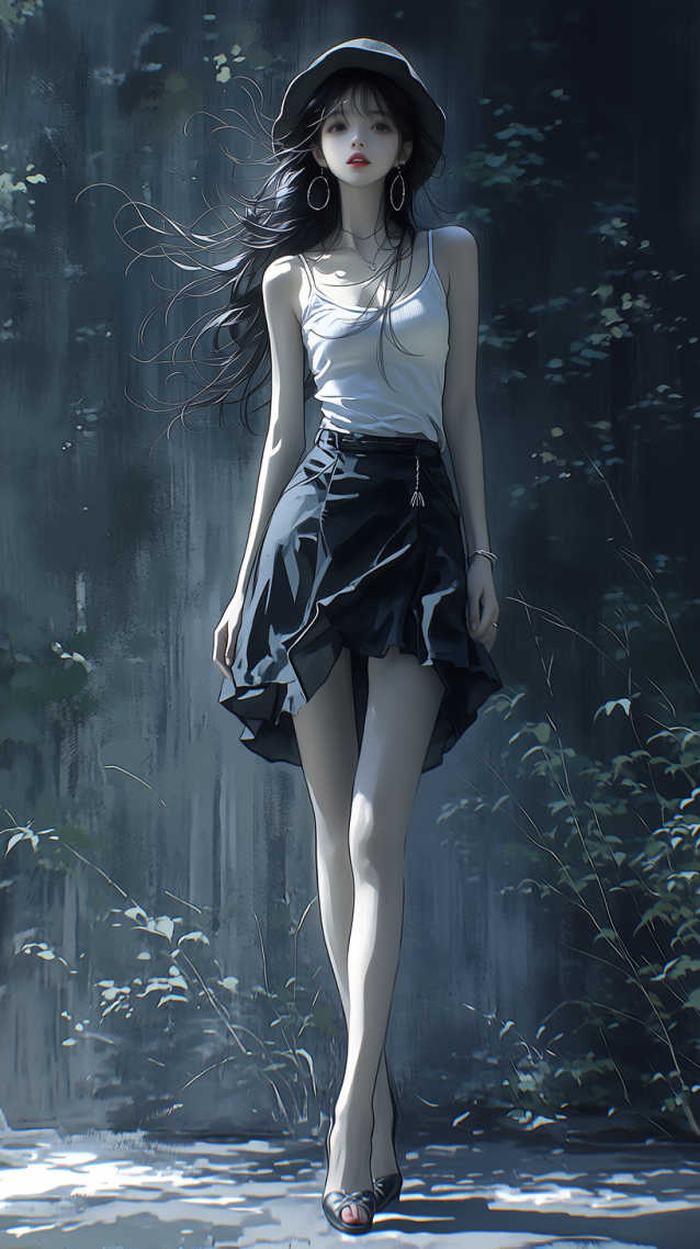 清纯长腿美女