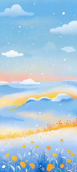  雪坡星月谣