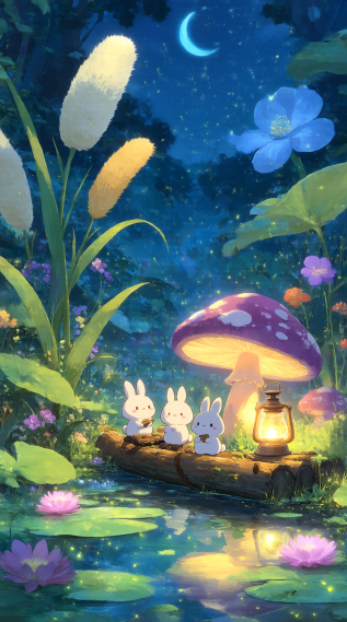 月夜兔船
