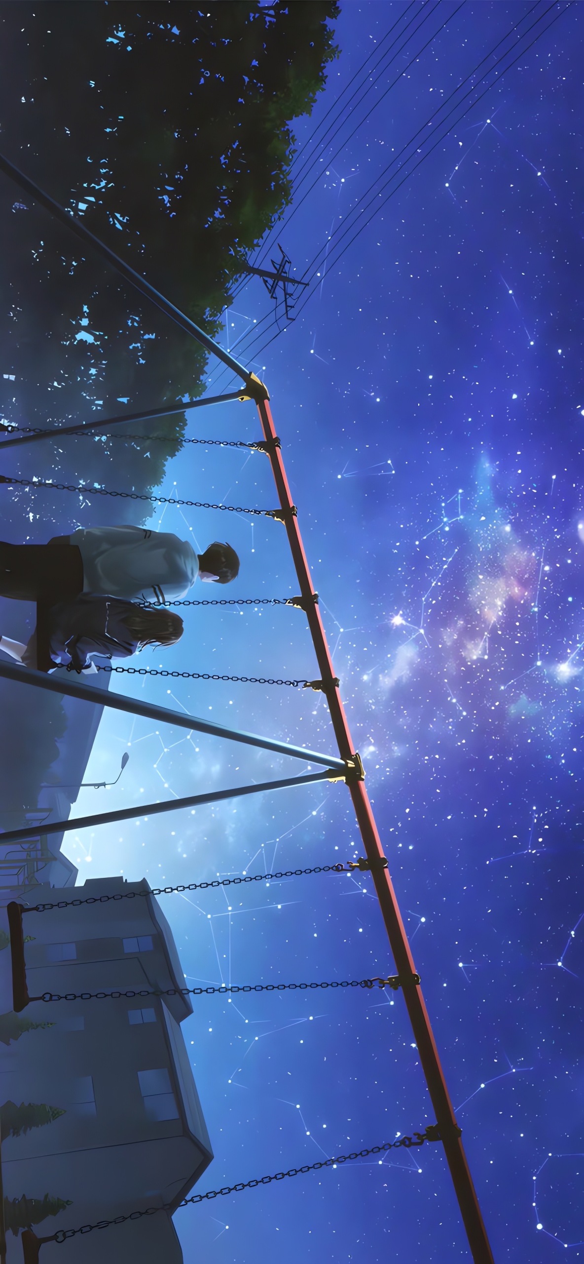 星空下的情侶