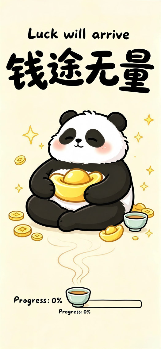 钱途无量手机壁纸