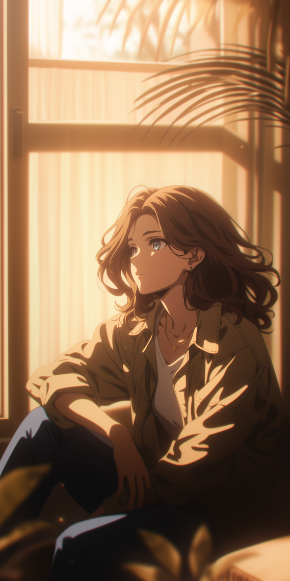 陽光下的少女
