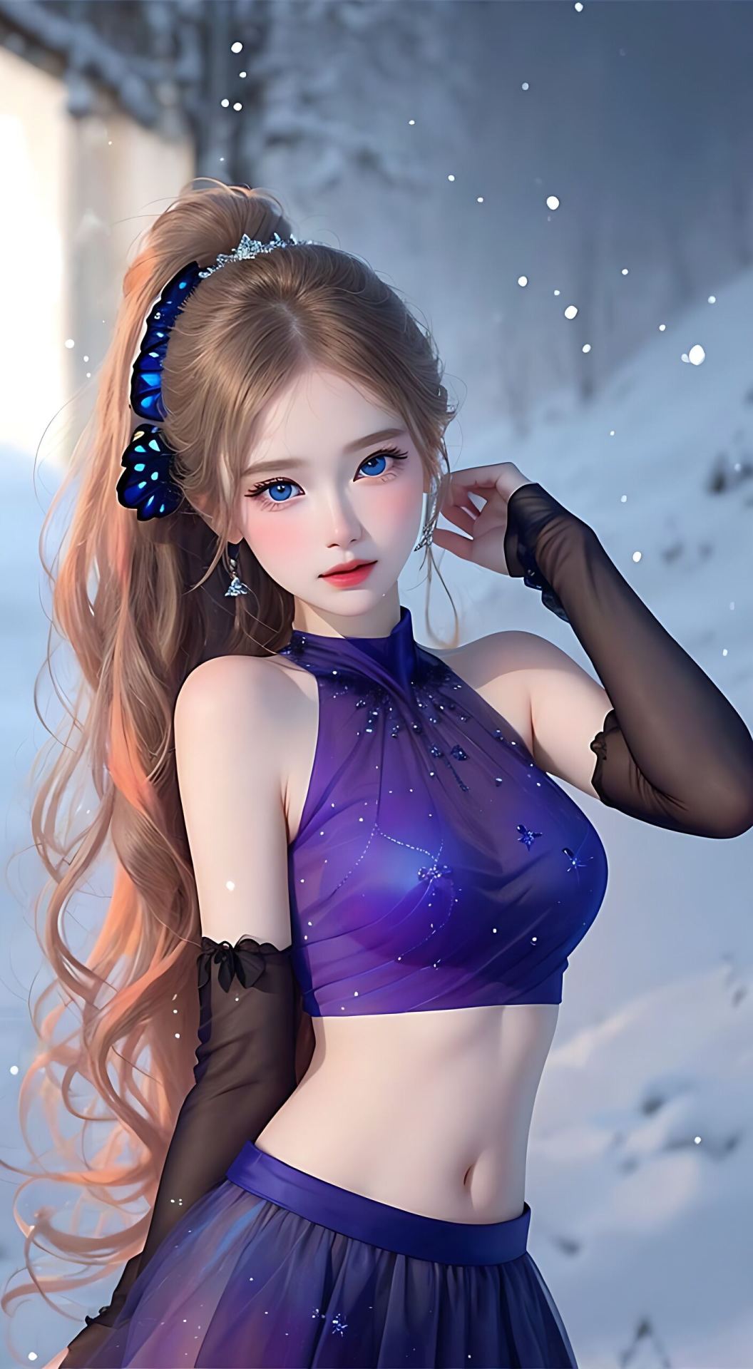 紫衣美女