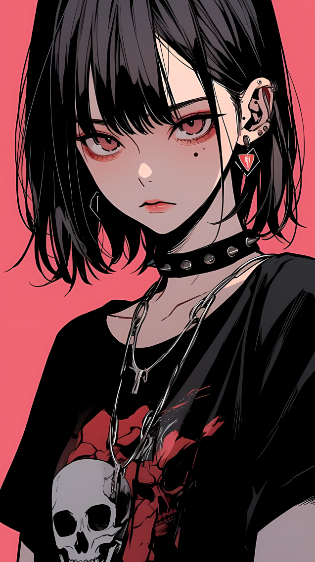 二次元朋克酷女孩