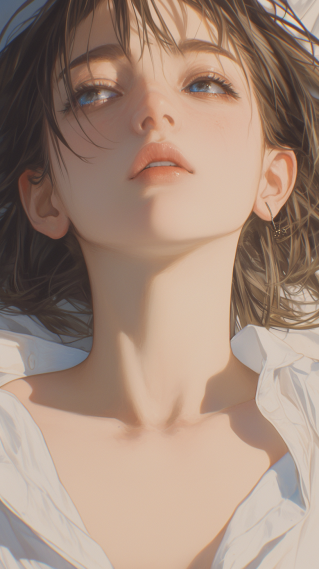 清冷气质美女