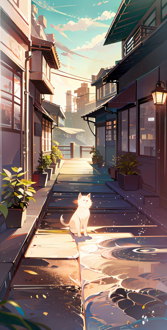 街巷里的猫