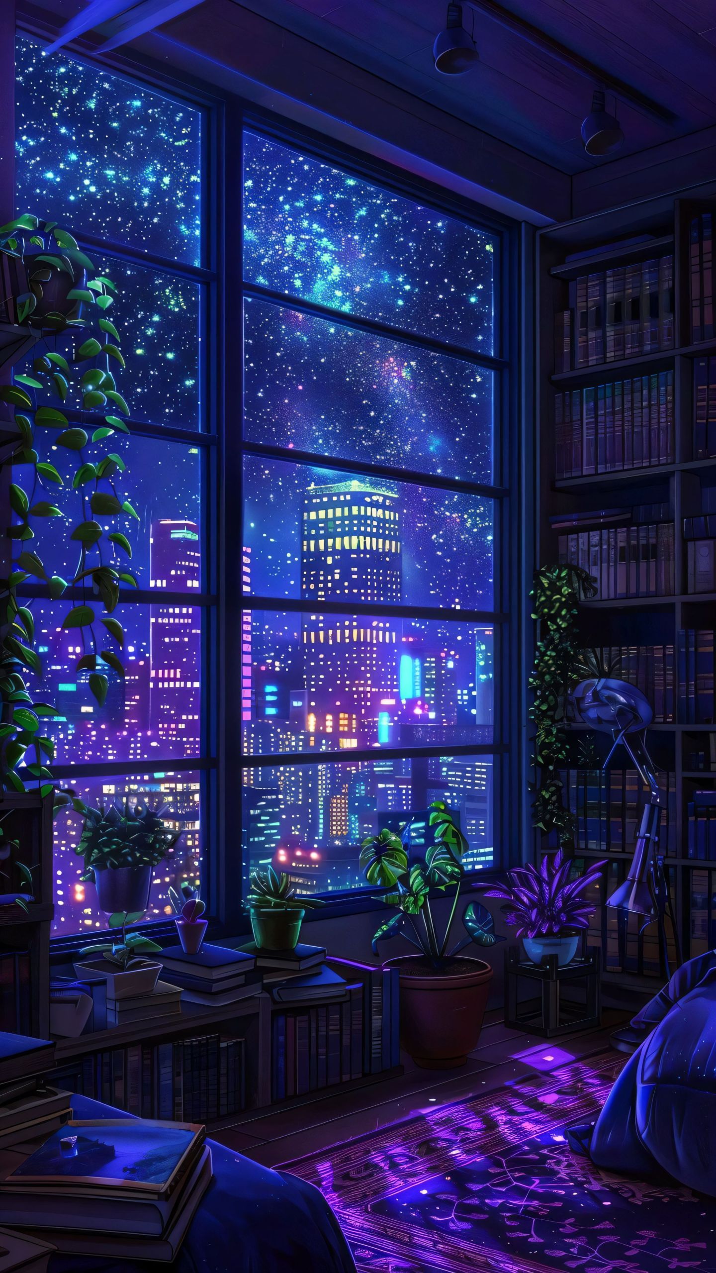 夜晚的房間