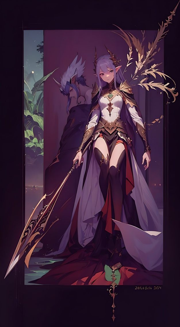 天使和恶魔(动漫手机静态壁纸) - 动漫手机壁纸下载 - 元气壁纸