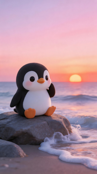 海边小企鹅