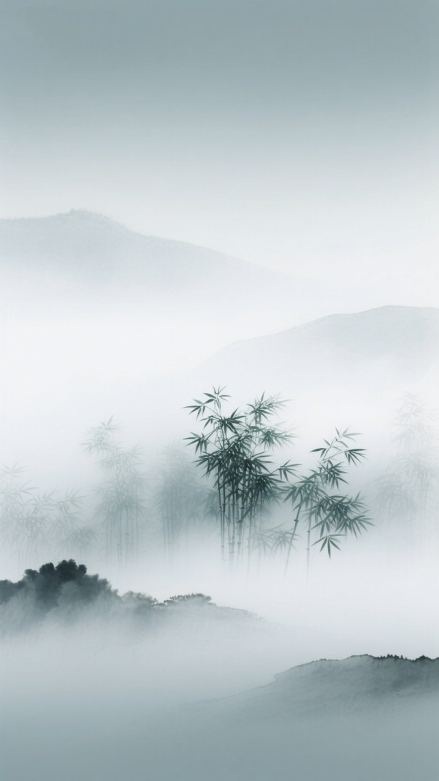 水墨竹子
